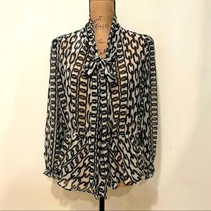 ZARA Black and White Women’s Blouse NWT